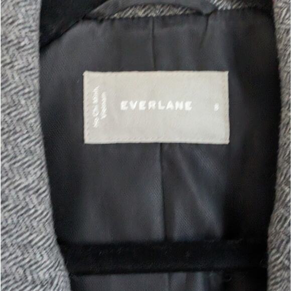 Everlane Gray Blazer Classic Wool-Blend Suit Jacket - Picture 3 of 9